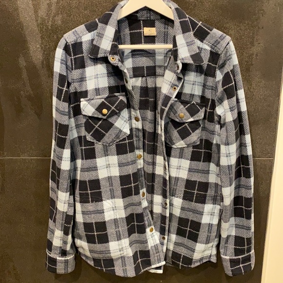 Blue plaided jacket - Picture 1 of 3